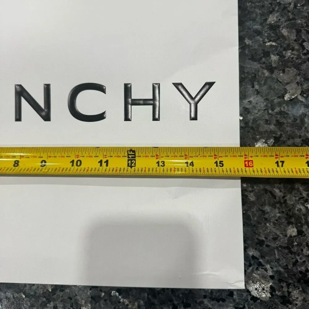 Givenchy White Black Shopping 2026 Gift Bag Tote 12.5” x 16” x 5”